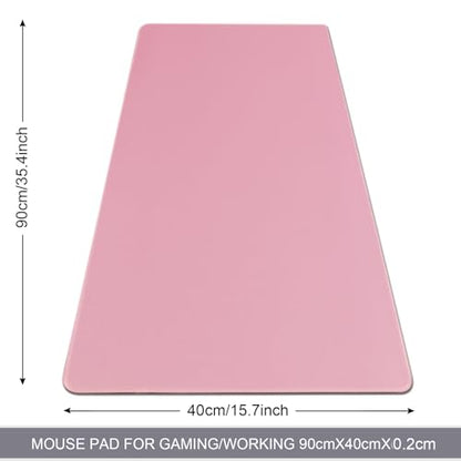 XXL Gaming Mouse Pad 35.4x15.7 Professional Large Mouse Pad & Computer Game Mouse Mat-90x40 Pinkus - color: 90x40 Pinkus, size: 35.4x15.7x0.1IN