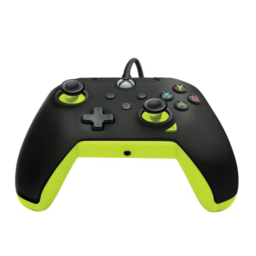 PDP Wired Controller Electric Black for Xbox Series X|S, Gamepad, Wired Video Game Controller, Gaming Controller, Xbox One, Officially Licensed - Xbox Series X - color: Electric Black