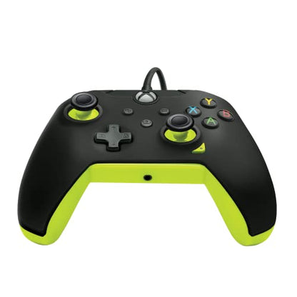 PDP Wired Controller Electric Black for Xbox Series X|S, Gamepad, Wired Video Game Controller, Gaming Controller, Xbox One, Officially Licensed - Xbox Series X - color: Electric Black