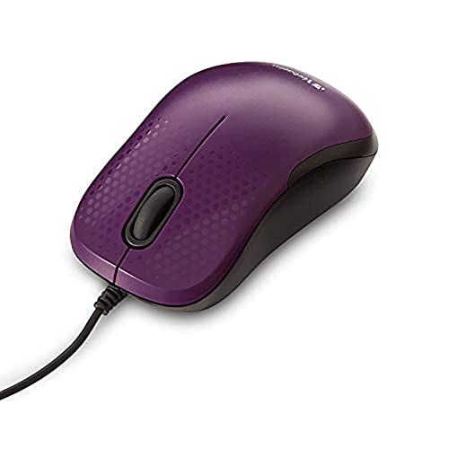 Verbatim Silent Corded Optical Mouse – Purple - color: Purple