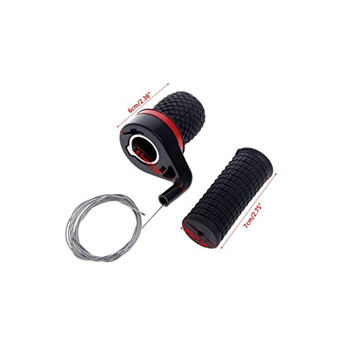 2Pcs Bicycle Bike Twist Grip Gear Shifter Handle Set, Mountain Bike Speed Shifter Reverse Rolling Stick Device Set, Bicycle Cycling 18/21 Speed Derailleur