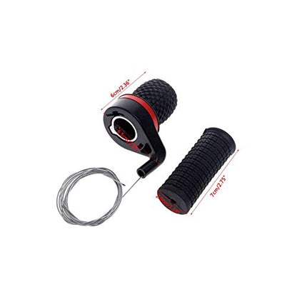 2Pcs Bicycle Bike Twist Grip Gear Shifter Handle Set, Mountain Bike Speed Shifter Reverse Rolling Stick Device Set, Bicycle Cycling 18/21 Speed Derailleur