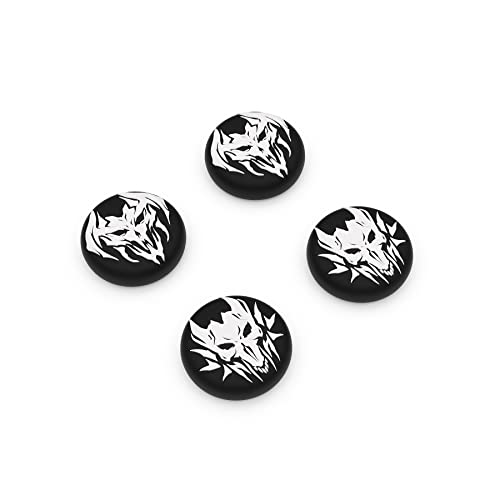 PlayVital Halloween Thumb Grip Caps for Nintendo Switch 2 Pro, Switch Pro Controller, Joystick Caps Cover for ps5, Edge, ps4, Xbox Series X/S, Xbox One, Elite Series 2 Controller - Lich Demons - color: Lich Demons