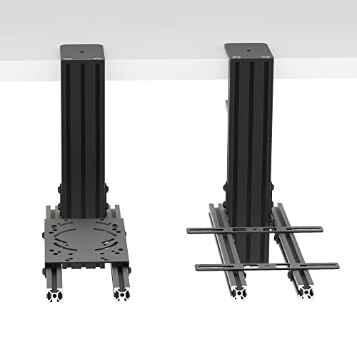 Hikig 2 Set Desk Mount for Flight Sim Game Joystick, Throttle and HOTAS Systems - Compatible With Logitech X56, X52, X52 Pro, Thrustmaster T-Flight HOTAS, T.16000M, TCA