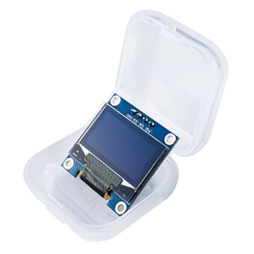 Hosyond 5 Pcs 0.96 Inch OLED I2C IIC Display Module 12864 128x64 Pixel SSD1306 Mini Self-Luminous OLED Screen Board Compatible with Arduino Raspberry Pi (Blue) - color: Blue