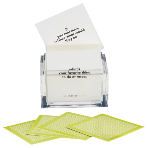 TableTopics Family Conversation Cards for Kids & Parents with 135 Questions for Fun & Connection at Dinnertime, Game Night, & Classrooms