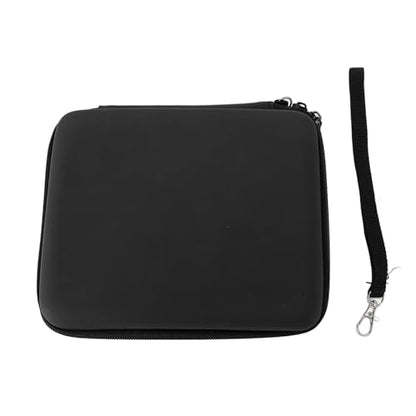 Carrying Case for 2DS Console and Accessories, Hard Shell Protective Travel Case, with 8 Game Slot and Inner Pocket, Wrist Strap (Black) - color: Black