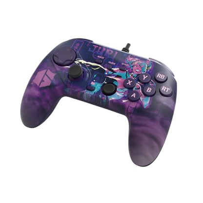 HORI Fighting Commander OCTA (Street Fighter 6 Juri Edition) for Windows PC - Tournament Grade Wired Fightpad Officially Licensed by Capcom