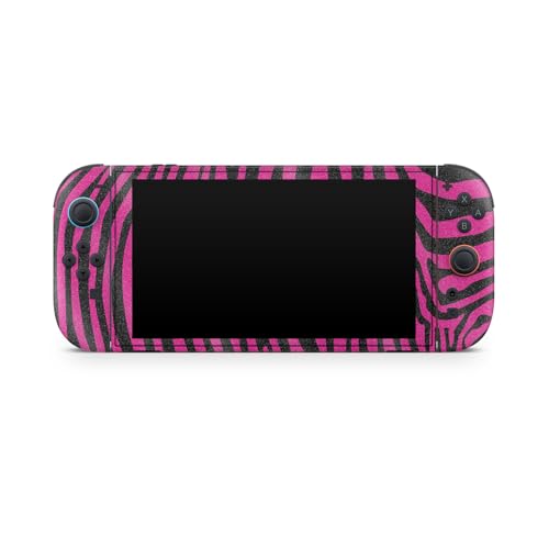 Glossy Glitter Gaming Skin Compatible with Nintendo Switch 2 Console Only - Pink Zebra - Premium 3M Vinyl Protective Wrap Decal Cover - Easy to Apply | Crafted in The USA by MightySkins - color: Pink Zebra, size: Switch 2 Console Skin Only, style: Glossy