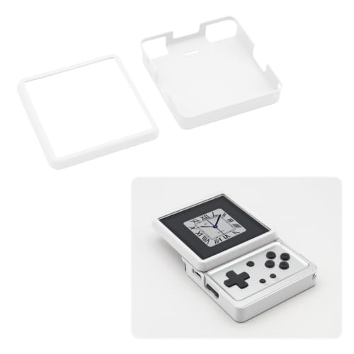 Protective Case for Anbernic RG Rotate, Shockproof Hard Shell Cover with Full Body Protection, Anti-Scratch Portable Gaming Console Shell, Lightweight Replacement Housing for Handheld (White) - color: White