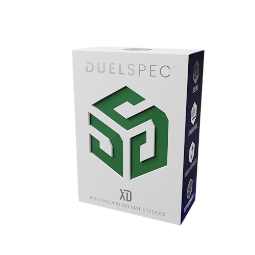 XD – Forest Green – Premium TCG Card Sleeves 100 Pack Standard Size 66x91mm Matte Deck Protectors, Clear Front & Opaque Back, Tournament Grade Trading Card Sleeves for Standard Trading Cards - color: Forest Green