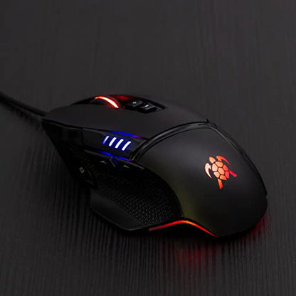Super Slider V1 High Performance Wired Gaming Mouse, Adjustable DPI up to 19,000, RGB LED On-Board Memory, PC/MAC
