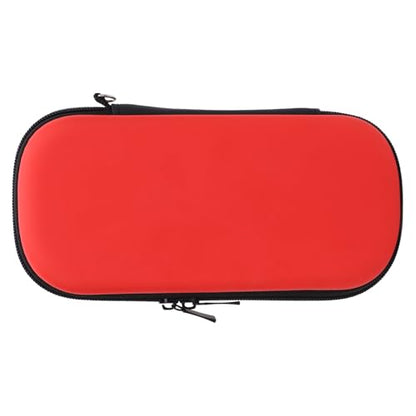 Eminchu 3000 Case, Water PU Hard EVA Carrying Case, Zippered Mesh Pocket with Durable Construction, Ideal for Game Cartridges & Accessories (Red) - color: Red