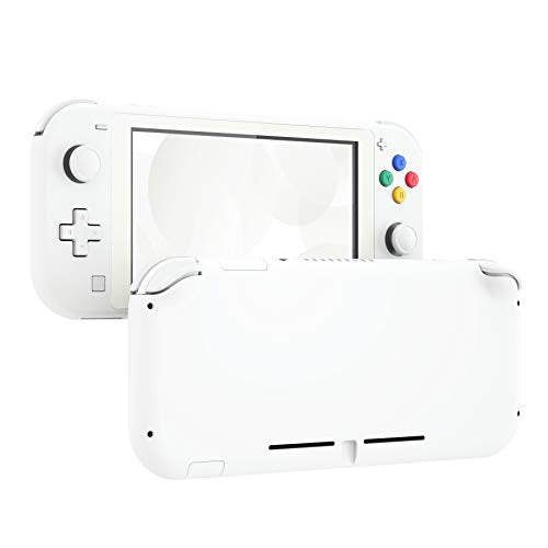 eXtremeRate White DIY Replacement Shell for Nintendo Switch Lite, NSL Handheld Controller Housing with Screen Protector, Custom Case Cover for Nintendo Switch Lite [Console NOT Included] - color: White