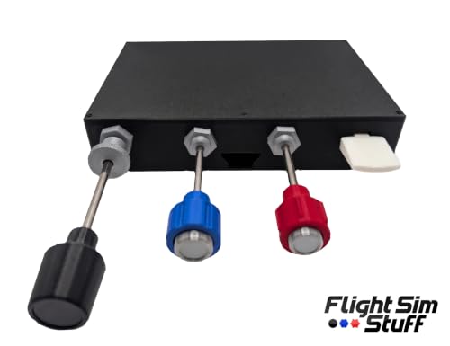 Flight Sim Stuff - Vernier Controls - Throttle, Prop, Mixture and Flaps | True Vernier Prop and Mixture Controls, Throttle Friction Lock, Flaps Control