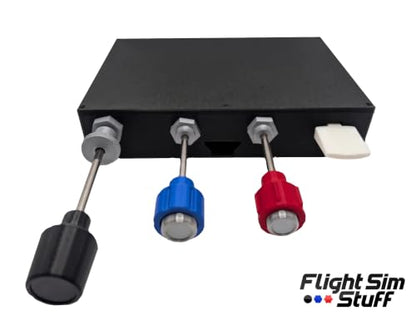 Flight Sim Stuff - Vernier Controls - Throttle, Prop, Mixture and Flaps | True Vernier Prop and Mixture Controls, Throttle Friction Lock, Flaps Control