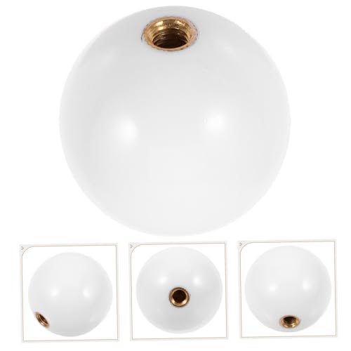 VICASKY Plastic Ball Head Rocker Joystick Handle Game Stick Ball Head Replacement for Arcade Kit - color: White