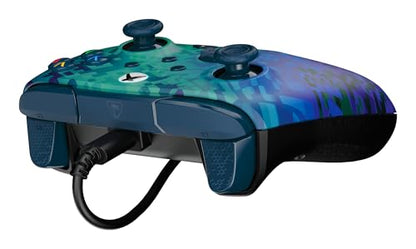 Turtle Beach Rematch Advanced Wired Gaming Controller for Xbox & PC | Xbox Series X|S, Xbox One, PC, 2 Remappable Buttons, Hall-Effect Triggers, Audio Controls, Mic Mute, Ergonomic, Glitch Green - color: Glitch Green