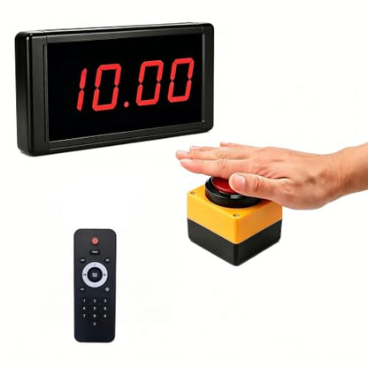 10 Seconds Challenge Playgame,LED Digital Display Timer,with Remote Control,for Mall Promotion,Advertising(US),Set the Target Number and Difficulty Level for the Challenge