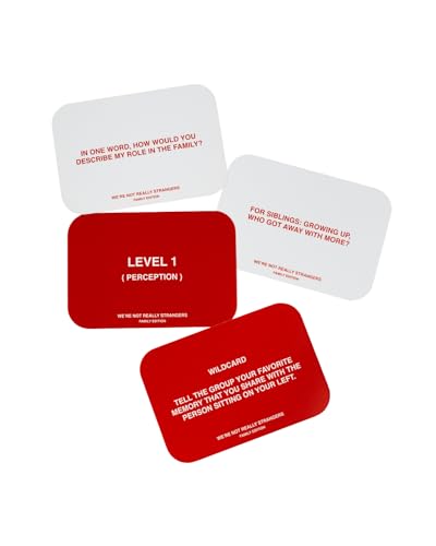 WE'RE NOT REALLY STRANGERS Family Edition Card Game - 150 Conversation Cards for Adults, Teens, and Families - for a Fun & Memorable Family Game Night, Ages 15+, 2-6 Players - style: Family