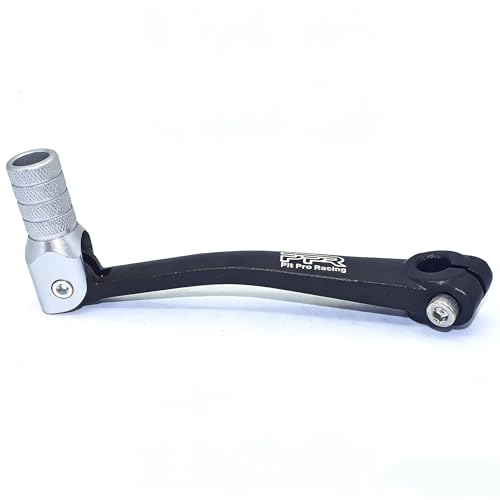 CNC Aluminum Gear Shifter Lever, Foldable Gear Shift Lever Fit for 50cc 110cc 250cc CRF50 XR50 XR CRF Dirt Pit Monkey Bike Motorcycle ATV Quad Accessories Parts (Black&Silver) - color: Black&Silver