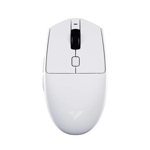 VXE Dragonfly V3 Wireless Gaming Mouse, Xhero Al Sensor, DPI up to 15,000, 54g Lightweight, 120Hr Battery Life, Ice-Feeling Coating, 6 Programmable Buttons, Tri-Mode 2.4G/Bluetooth/Wired - White - color: White, style: V3