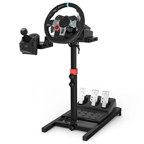 DIWANGUS Racing Wheel Stand Foldable Steering Wheel Adjustable Stand for Logitech G29 G920 G923 G27 G25 for Thrustmaster T248X T248 T300RS T150 458 TX PS4 PS5 PC