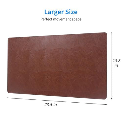 MTG Playmat Vegan Leather TCG Playmat Board Game Card Game Trading Card Game Play Mat Desk Pad Hand Stitched Edges Both Sides Leather Smooth Soft Luxurious and Textured 23.5x13.8in