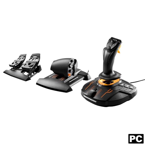 Thrustmaster USB T16000M FCS Flight Pack - Joystick, Throttle and Rudder Pedals for PC,Windows - style: T16000M FCS Flight Pack