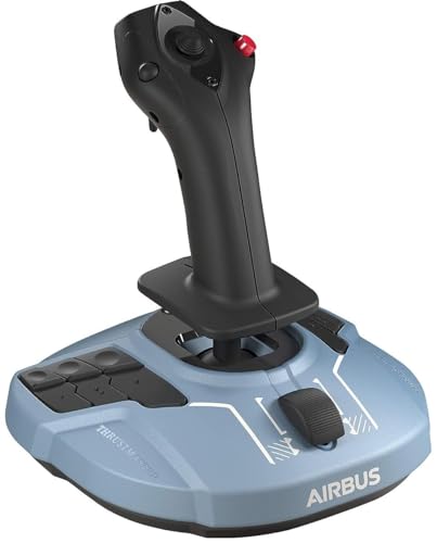 Thrustmaster TCA Sidestick Airbus Edition Flight Sim Joystick - PC | A320 1:1 replica, drift-free magnetic sensor, 17 mappable action buttons, built-in throttle, thrust reverser, Hall sensor - style: Sidestick