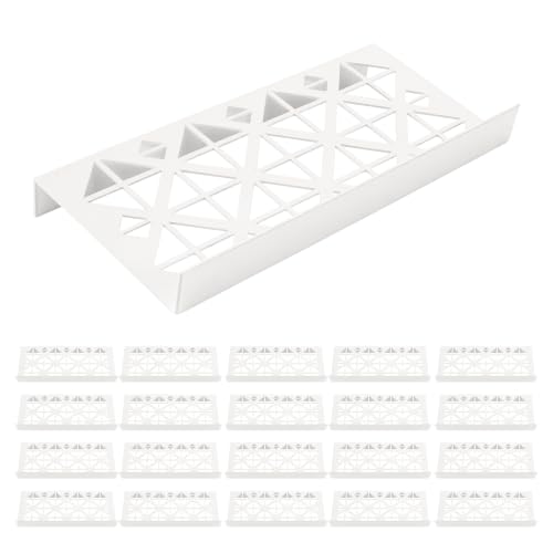 MARINOVA 24 Modular Display Case Card Riser Stands： Perfect for Zion Case-Cardshow Vendor Showcase Stands for Graded Trading Cards and Singles (White) - color: White, size: 24 pcs