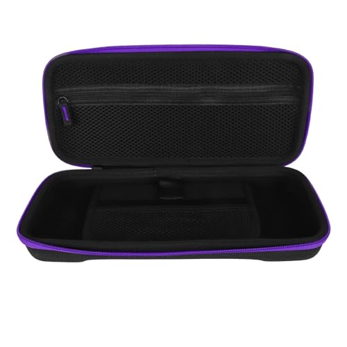 Estink Handheld Game Console Carrying Case EVA Nylon Shockproof Storage Bag 31 X 14 X 6cm for Ally 7 Inch 120Hz Gaming Handheld Travel Camping Daily Use (Purple) - color: Purple