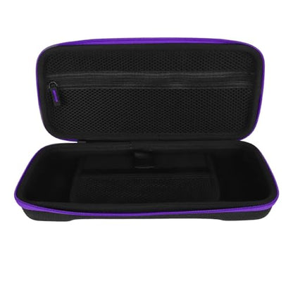Estink Handheld Game Console Carrying Case EVA Nylon Shockproof Storage Bag 31 X 14 X 6cm for Ally 7 Inch 120Hz Gaming Handheld Travel Camping Daily Use (Purple) - color: Purple
