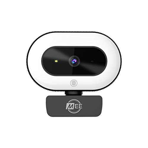 MEE audio CL8A 1080p HD Webcam with Ring Light, Microphone, Autofocus, Low Light Correction, 360° Rotation; USB Streaming Web Camera for Video Calling via Zoom/Skype on Computer PC Mac Laptop Desktop - style: 1080p Ring Light