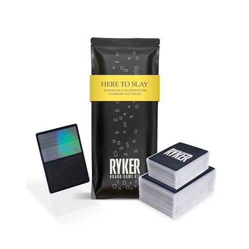 Ryker | Compatible with Here to Slay: 2 Expansions Bundle Card Sleeve Kit | (Clear) Card Sleeves Top loaders for Cards | Standard Size | Tarot Size - size: 2 Expansions Bundle