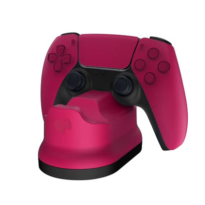 PDP Gaming PlayStation 5 METAVOLT Dual Charging Station for 2 Wireless PS5 Controllers (Cosmic Red) - color: Cosmic Red