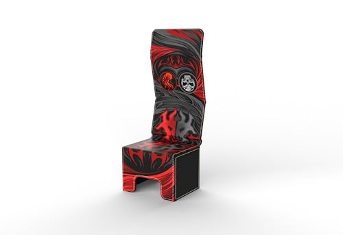 Vault- TCG/MTG 100+ Card Color Combo Deck Box (Black/Red) - color: Black/Red