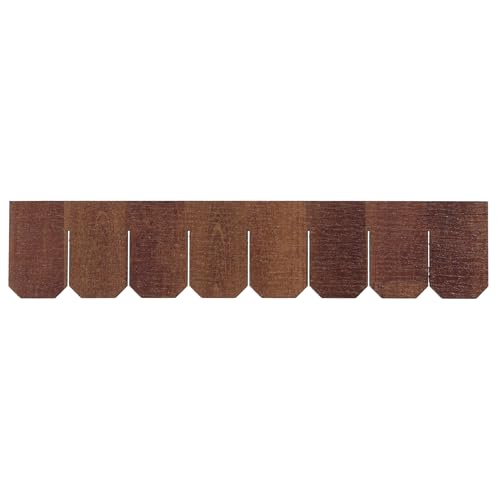 Miniature Roof Shingle Strips for 1:12 Scale Dollhouse Roofing | Set of 25 Strips, REDUCIO! - color: Copper Brown