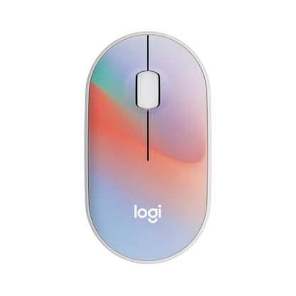 Logitech M340 Compact Ambidextrous Silent Wireless Mouse - Sheer Dream | Silent clicks, with 2.4 GHz USB-A Nano Receiver, 3 non-customizable buttons, 18-months battery, Windows Mac Chrome compatible - color: Sheer Dream