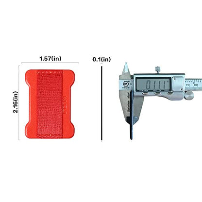 Universal Phone Grip for Smartphones - Phone Holder for Hand - Wireless Charging Compatible (Red) - 2Pack - color: Red
