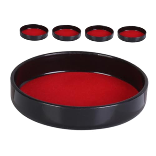 Milisten 5pcs Plush Leather Dice Cup Lid Game Dice Holder Bar Cup Lid Rolling Plastic Shaker Bottom