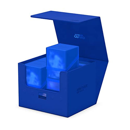 Ultimate Guard Minthive 30+, Deck Case for 30 Magnetic Card Cases, Perfect Storage for Graded Cards, Blue, Secure Closure & Snaplock Mechanism - color: Blue