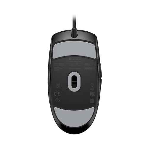 Corsair M55 Wired Lightweight FPS Gaming Mouse – 16,000 DPI – Six Programmable Buttons – Textured Side Grips – Black - color: Black, style: Wired