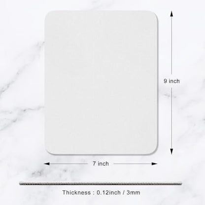 Hsurbtra Mouse Pad, Premium-Textured Square Mousepad 7 x 9 Inch, Thick 3 mm Anti-Slip Waterproof Rubber Pretty Cute Computer Mat for Office Gaming Laptop Women Kids Space Gray - color: Space Gray, size: Square Mousepad (7" x 9")