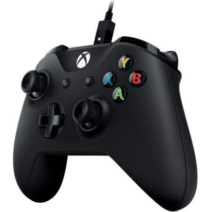 Microsoft 4N6-00001 Xbox Controller + Cable for Windows, Black