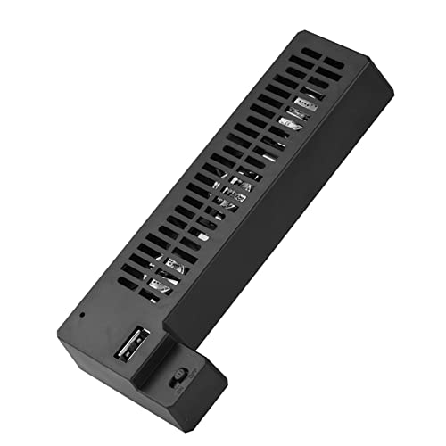 USB External Cooling Fan, Cooling Fan Docking Station, Side Mounted USB Cooling Fan Base Stand Dock for Game Console