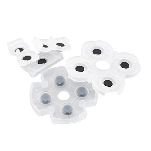 4 Set Silicone Conductive Rubber Pad Keypads for PS4 Buttons Part