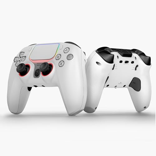 NBCP X-2 Wireless 5th Generation Elite Gamepad for PlayStation 4 Controller ,PS4 pro controller,with 1000mAh Battery/USB C Cable - Dual Motors,Macro programming buttons, 6-Axis Gyro, 3.5mm Audio Jack,TURBO mode, Multi Touch Pad & Drift repair function, Co