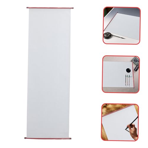 TEHAUX Water Painting Mat Chinese Calligraphy Water Mat Reusable Calligraphy Cloth Blank Paper Scrolls - size: 140.00X42.00X2.00CM