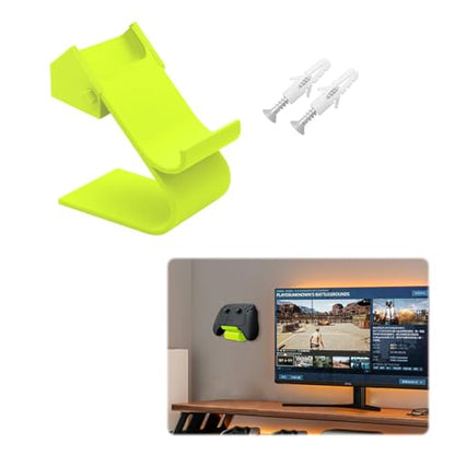Wall-mounting & Desktop Storage Stand for Steam Controller 2 2026 Game Controller Display Stand and Storage Rack Lightweight Durable PLA Material (Green) - color: Green